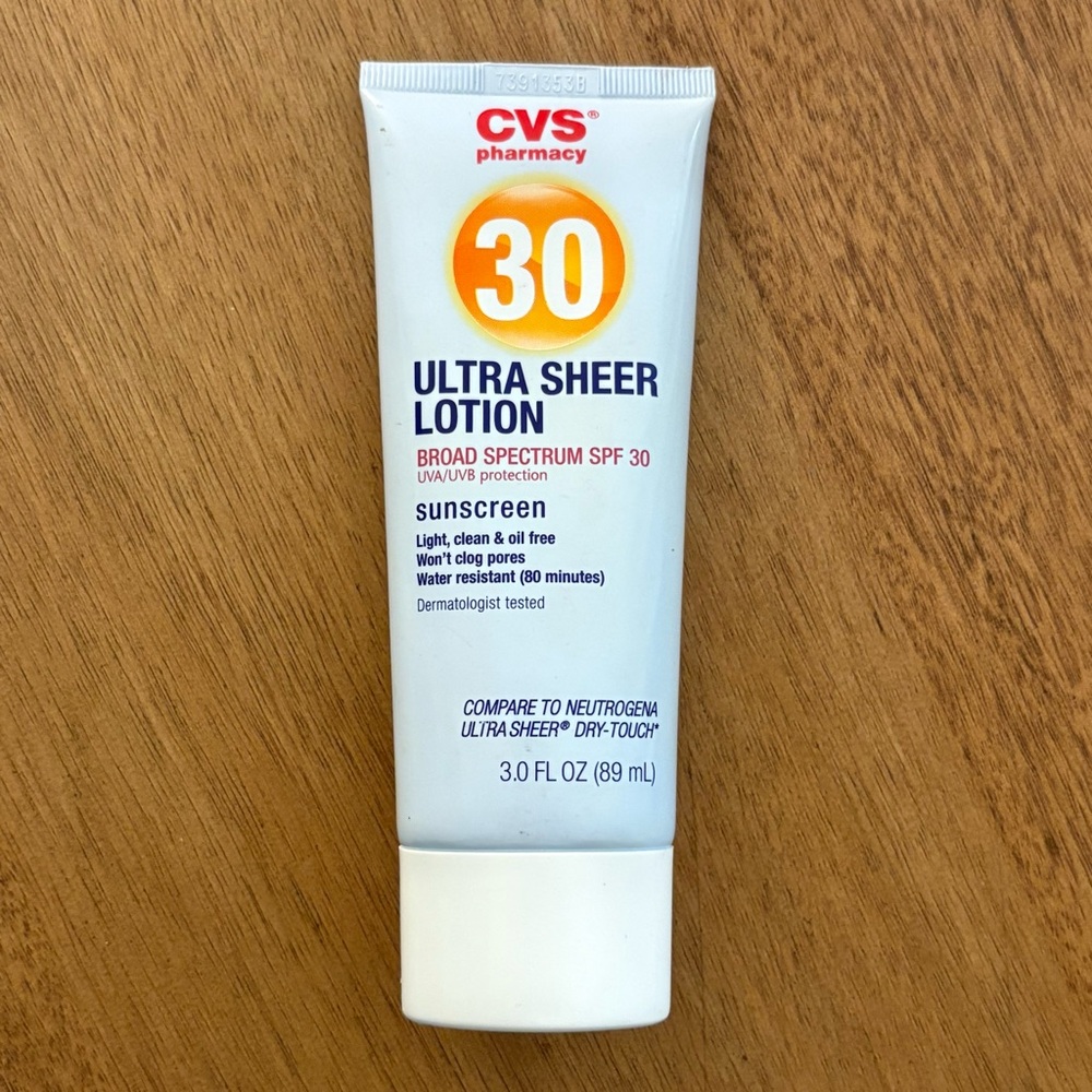 CVS Ultra Sheer Sunscreen Lotion SPF 30